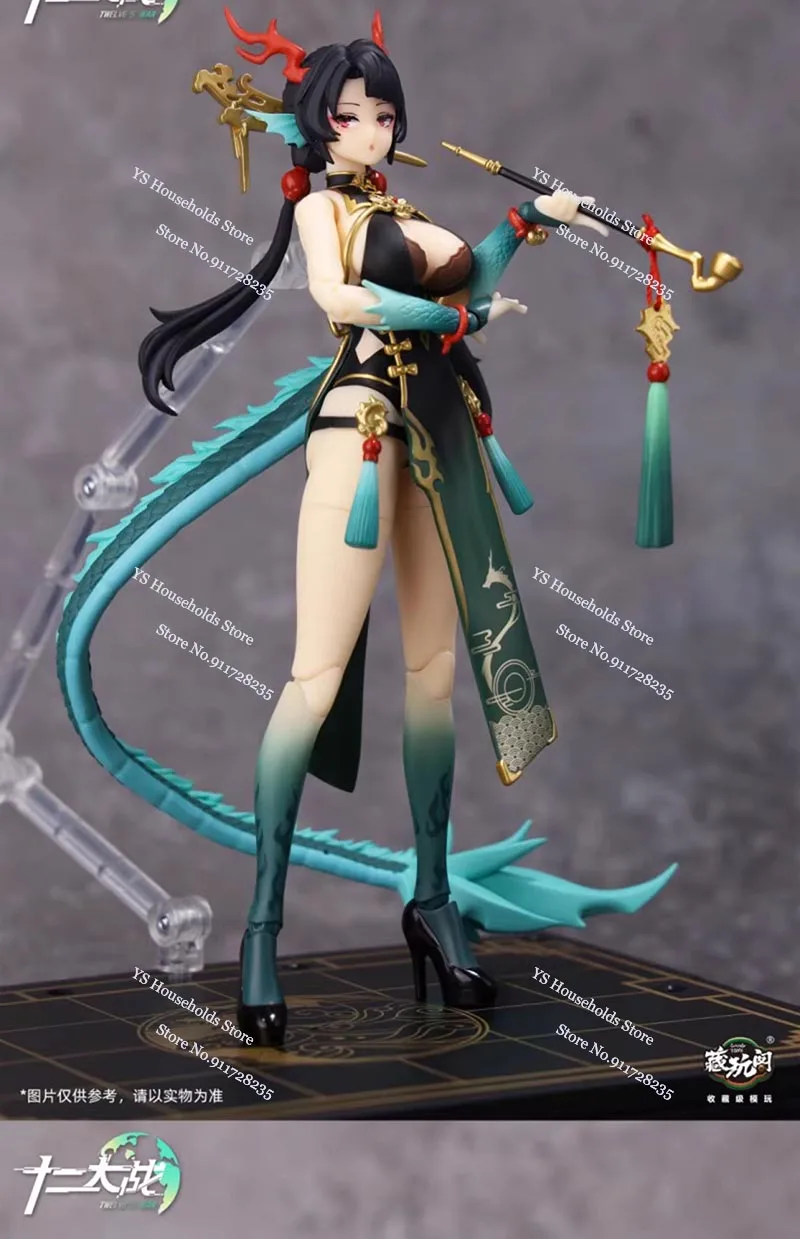 CANGTOYS Original 1/12 Loong mignon fille Figurine Mini vert Dragon monstre soldat 6 "blanc Samael Figurine Collection