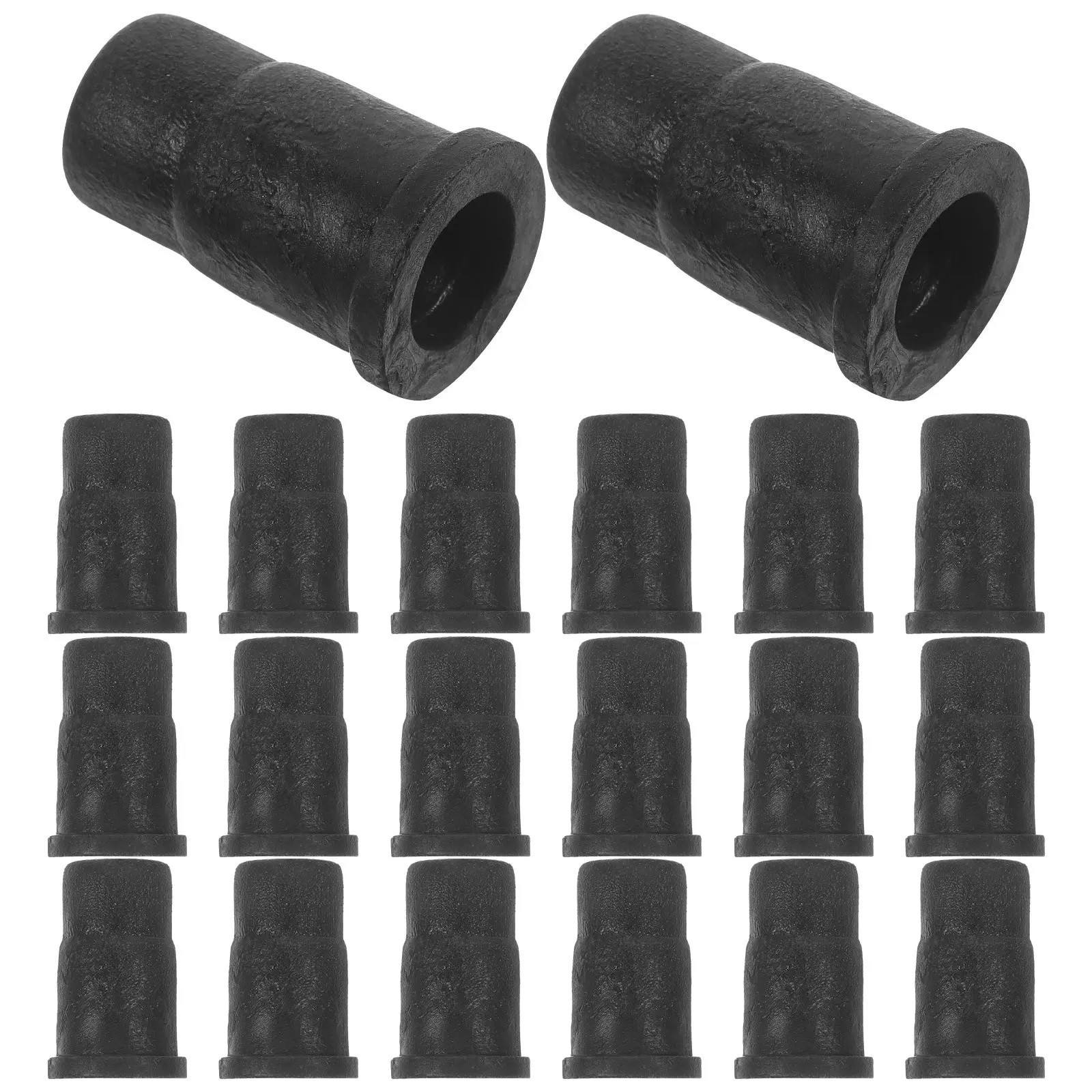 

20Pcs Caster Socket Sleeves ABS Wearresistant Mounting for Wooden Furniture Stem Casters Caster Socket Mounting for Chair Leg
