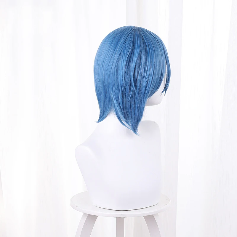 Nieuwe Anime LoveLive Superstar Wakana Shiki Cosplay Pruik Blauw Kort Haar Hittebestendige Synthetische Pruiken Halloween Carnaval Prop