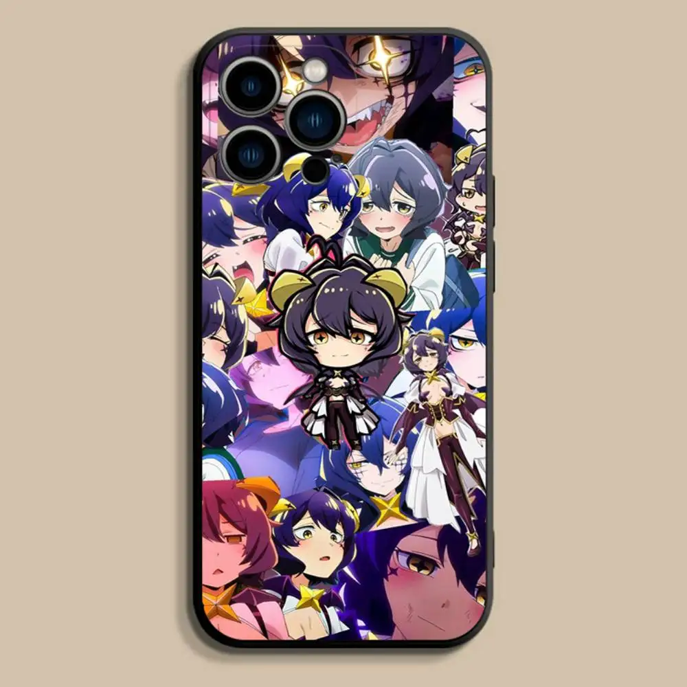 GushingS over Magical Girls Phone Case For iPhone 17,16,15,14,13,12,Pro,Max,Plus,E,SE4,Air,Mini Black Soft Cover