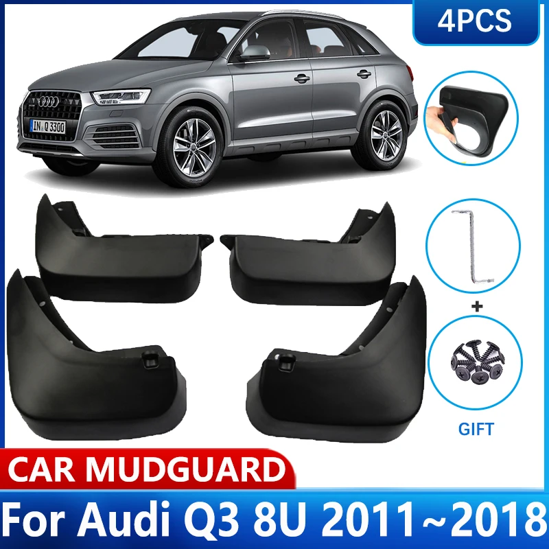 

Car Mud Flaps For Audi Q3 Accessories 8U 2011~2018 2017 Front Rear Wheel MudFlap Fender Protect Mud Guards Splash Auto Mudguards