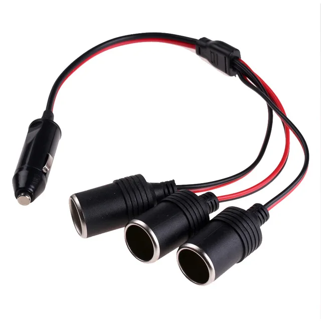 12V / 24V automobile cigarette lighter base, one split, two and one towed, three / four car charging / on-board power socket