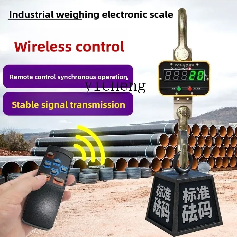 i10.12- Wireless High-Precision Hook Crane High Temperature Resistant Rechargeable Electronic Scale
