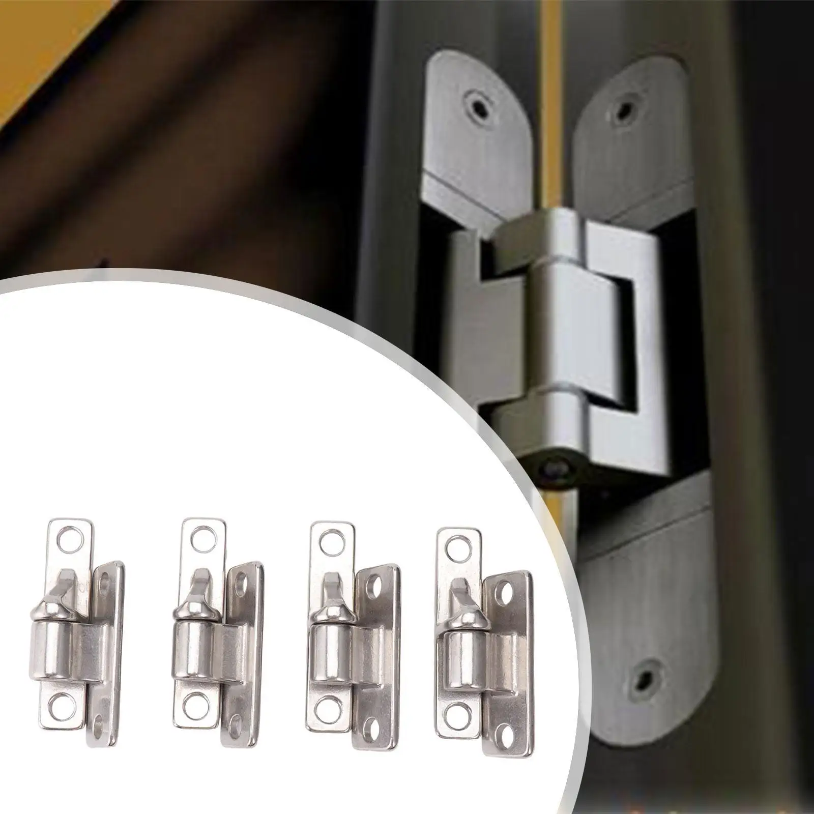 4 Pieces Gate Hinges Easy to Install Premium Wall Mount Gate Hinges for Chain Link Gate Fence Gate Farm Gates Wood or Concrete