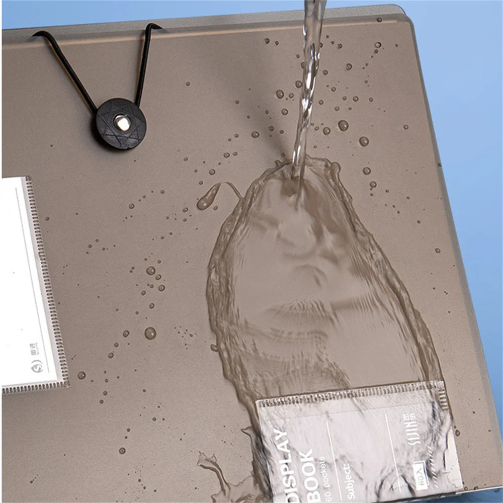 Limpar File Folder Display Book, Multi-Layer File Folder, Inserir Paper Document Organizer Bag, Test Paper Clip, Escritório e material escolar, 30 páginas