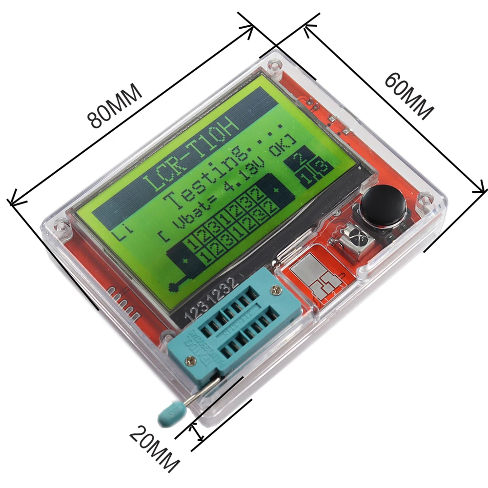 New LCR-T10H Transistor Tester Multimeter Colorful Display TFT For Diode Triode MOS/PNP/NPN Capacitor Resistor Transistor