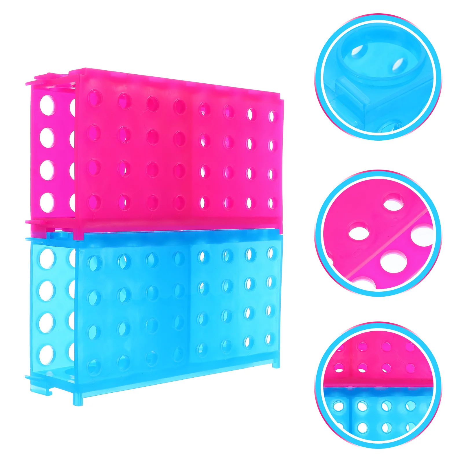 

2Pcs Centrifuge Tube Rack Thickened Plastic Holder for Laboratory Storage Organizing Microcentrifuge Tubes 0.5ml 1.5ml 10ml 50ml