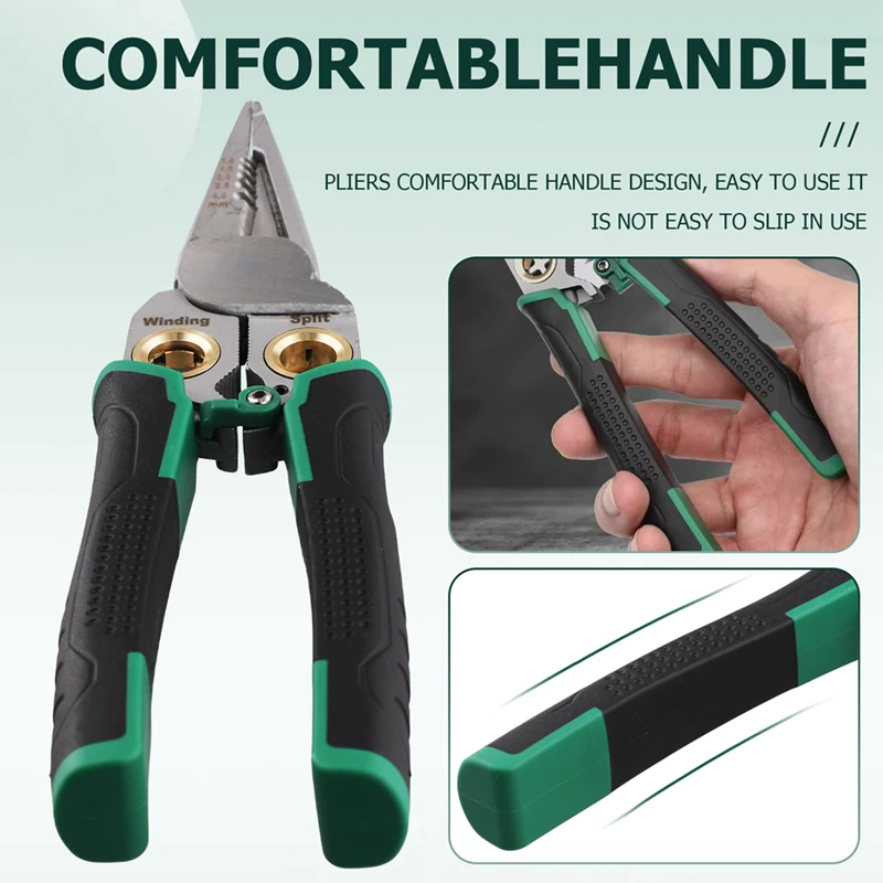 7 In 1 Multi-Function Wire Stripping Pliers,Crimping Tool,Electrical Stripping Tool For Cable Stripping Cutting