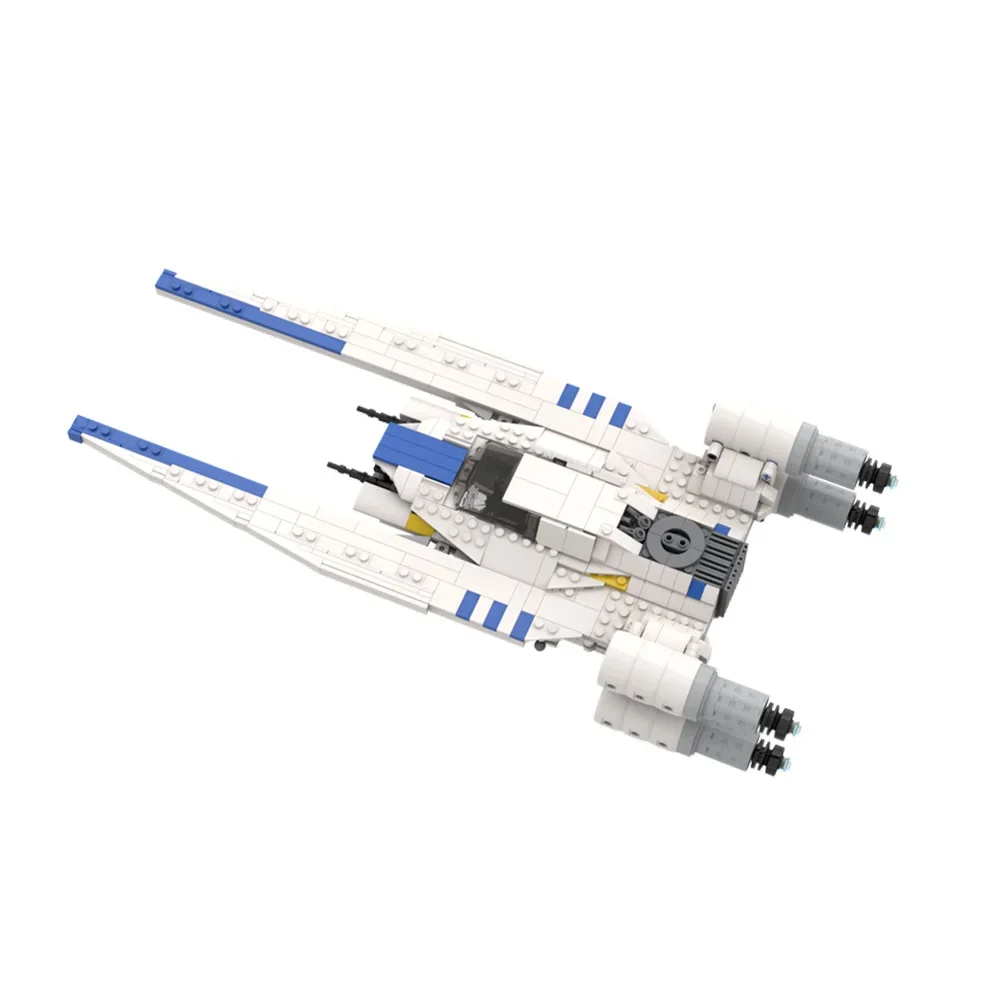 

MOC-218615 White U Wing Building Blocks Model Space War White U Wing Spacecraft Bricks Assembly Toys Children DIY Birthday Gifts