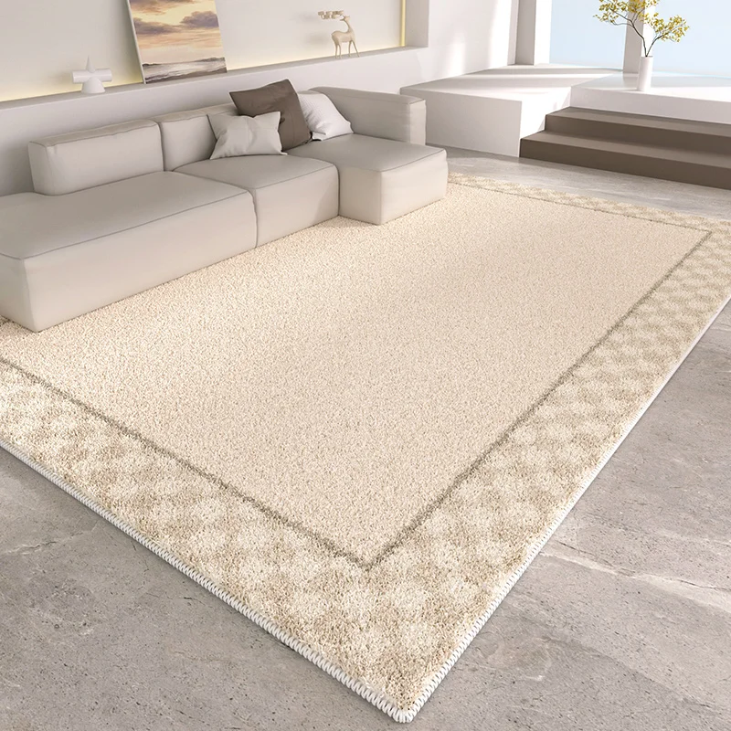 

Modern Style Bedroom Decor Plush Carpet Large Area Carpets for Living Room Thick Lounge Rug Light Luxury Cloakroom Anti-slip Mat