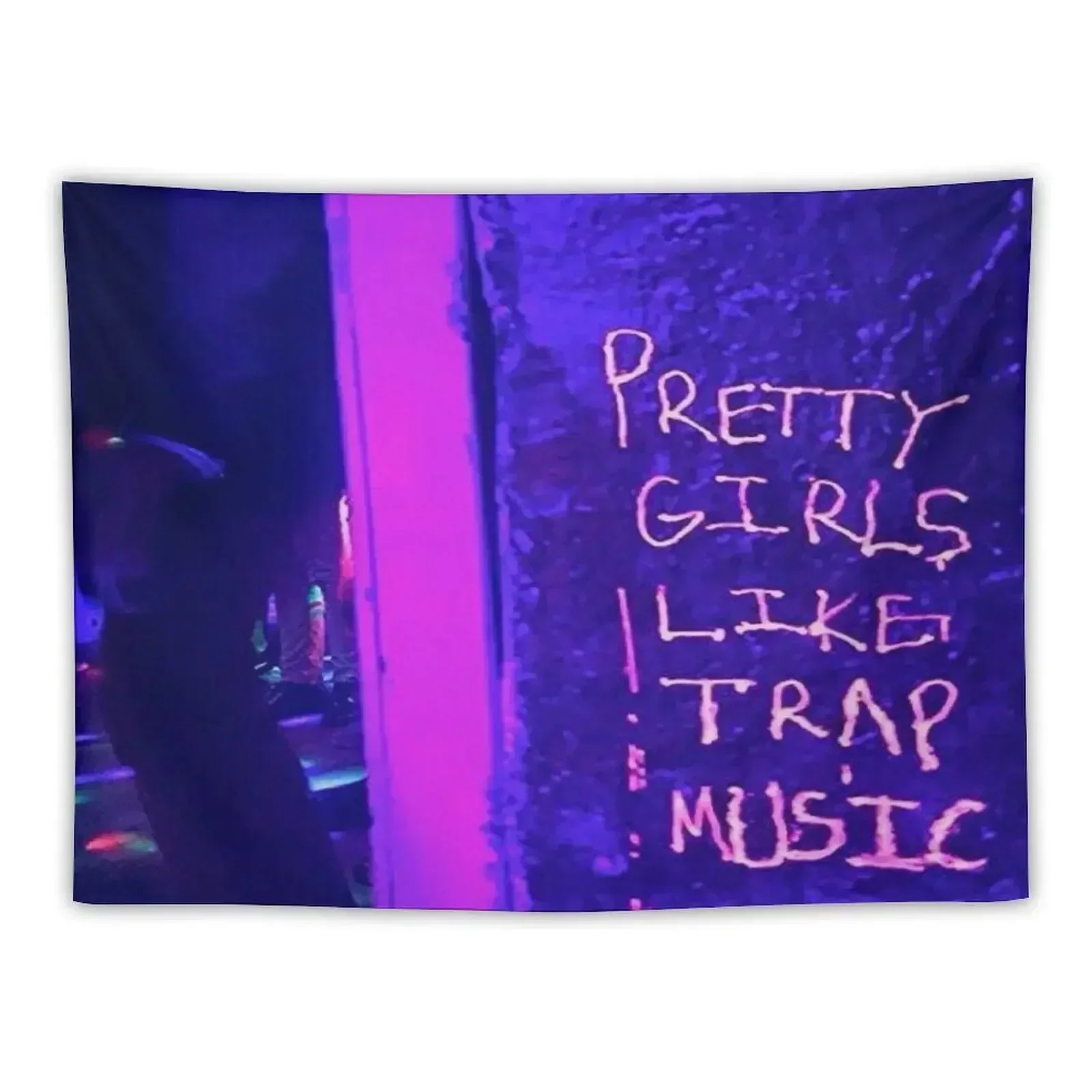 Pretty girls like trap music Tapestry Wallpaper Bedroom Decoration Pictures Room Wall Tapestry