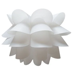 1pc Plastic Lampshade White Lotus Flower Shape For Ceiling Lamps Hanging Lamps Home Decor DIY Accessories Household Supplies