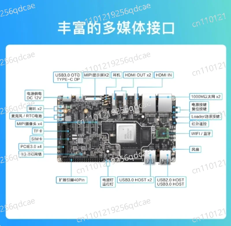 K8 RK3588 Development Board Core Board Eight Core Artificial Intelligence 6Tops Computing Power AI Android