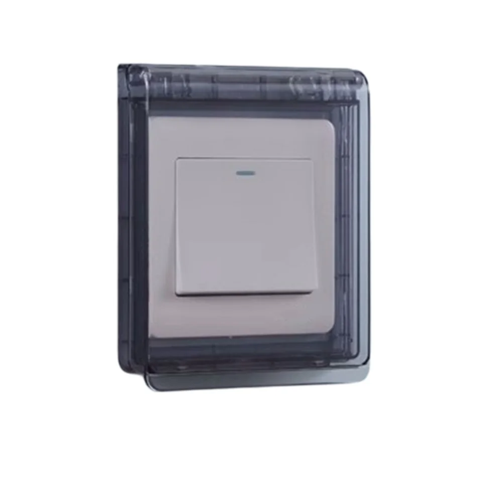 86 Type Socket Socket Six Waterproof Covers Easy Install Waterproof Courtyard Protection 86 Type Socket Socket