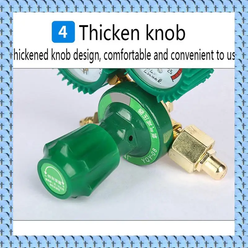 NOCM 2X Oxygen Gas Bottle Regulators O2 Reducing Pressure Inhaler Acetylene Double Gauge Regulator Oxygen Tank Regulator