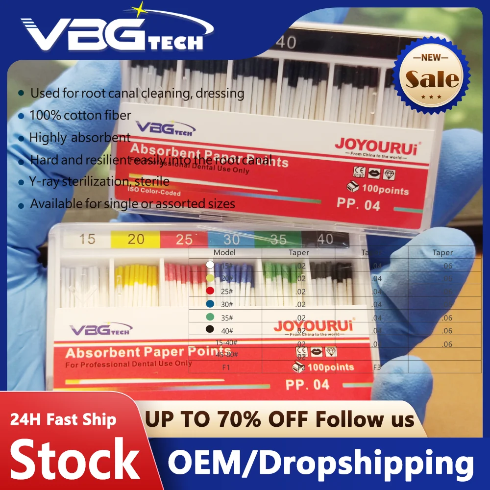 

Стоматологические бумажные точки 0,02 0,04 0,06 танец 15-40 # Абсорбирующие материалы Сильное поглощение Чистое хлопковое волокно Эндодонтия Гуттаперча