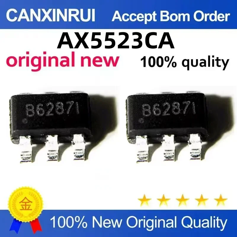 (5-100 pieces) AX5523CA silk screen B6287L, starting with B62, brand new SOT23-6
