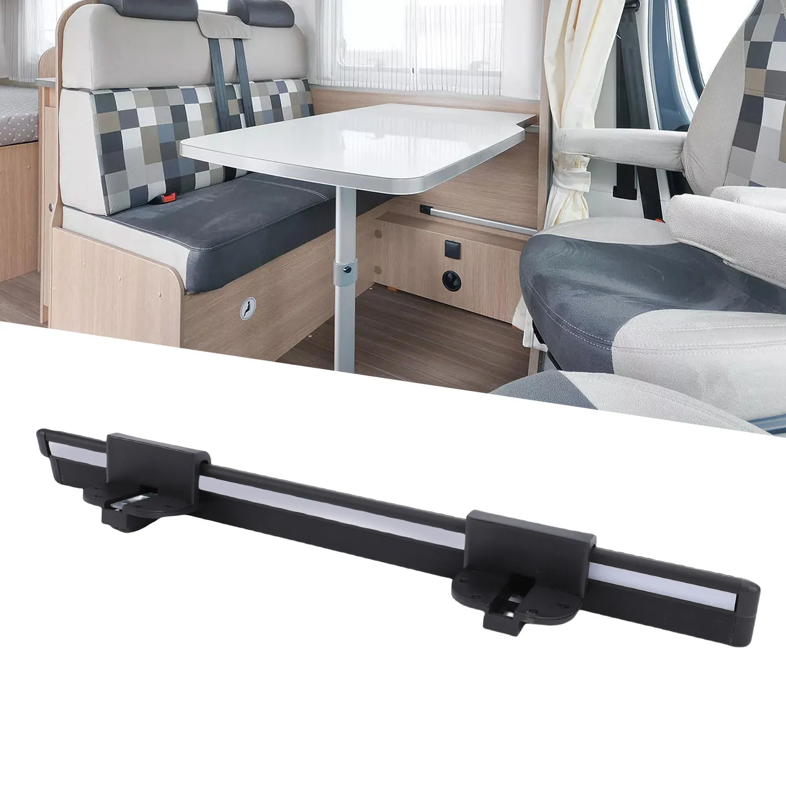 

20-дюймовая направляющая для стола из анодированного алюминиевого сплава, прочная опорная направляющая для стола для кемпинговых фургонов, автодомов, прицепов