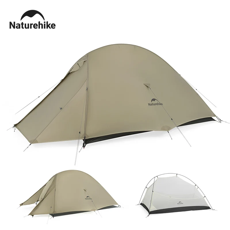 Naturehike Cloud Up 2 Pro Tent Ultralight Travel Tent 20D Outdoor Camping Backpacking Tent Waterproof Hiking Survival