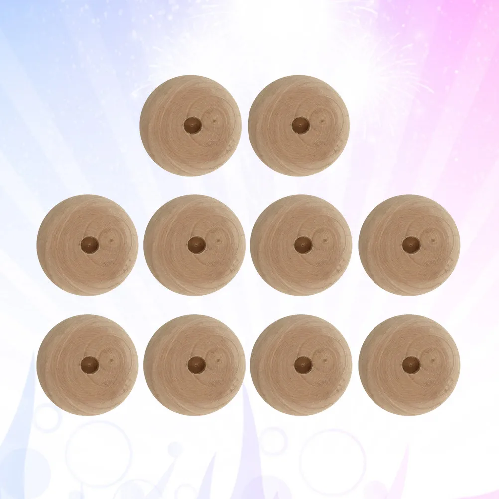 

10Pcs Handcrafted Wooden Wheels Small Craft Wheels Set Material for DIY Car Models Educational Projects Home Garden