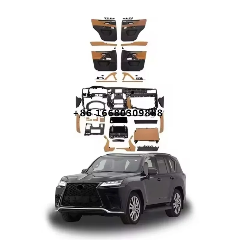 Auto Parts LX570 Interior Kit Upgrade To LX600 Body Kit for 2008-2021 Lexus LX570 Interior Accessories