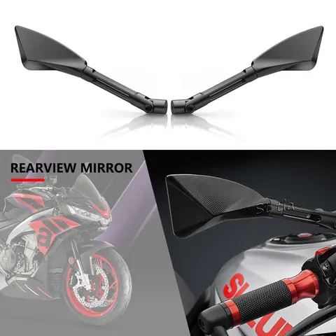 오토바이 알루미늄 바람 날개 Aprilia Tuono 660 2021 - 2023 TUONO 660 Factory 2022 2023 용 조정 가능한 회전 백미러