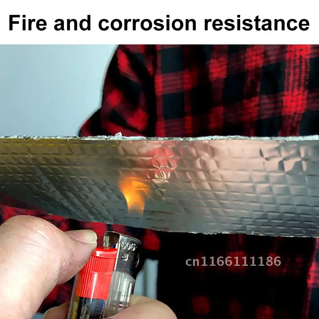 Aluminum Foil Butyl Rubber Tape Self Adhesive  resistance Waterproof for Roof Pipe Repair Performance Fix Adhesive