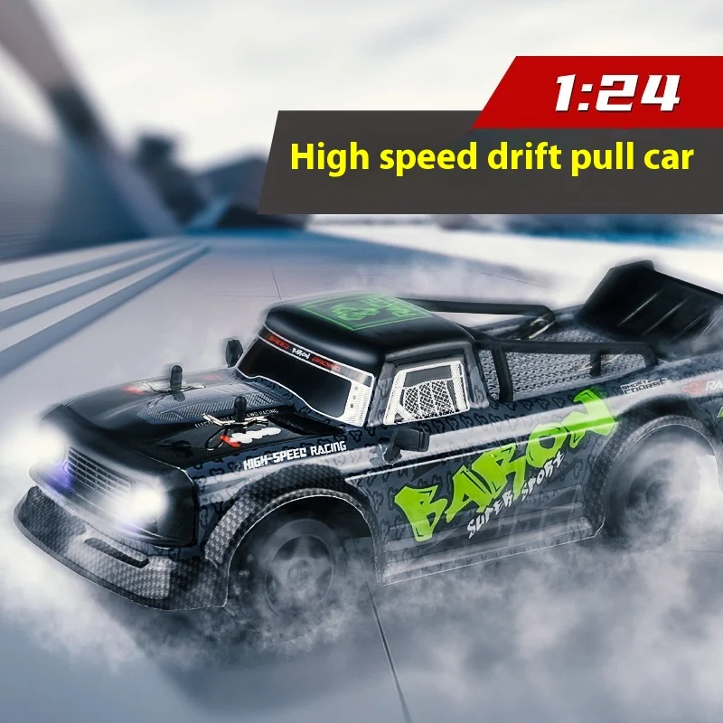 Alta Freqüência Controle Remoto Pickup Truck, Rear-Drive Tensão, Competição de Carregamento, RC Drift Car, Brinquedo das crianças, Full-Scale, 2.4ghz