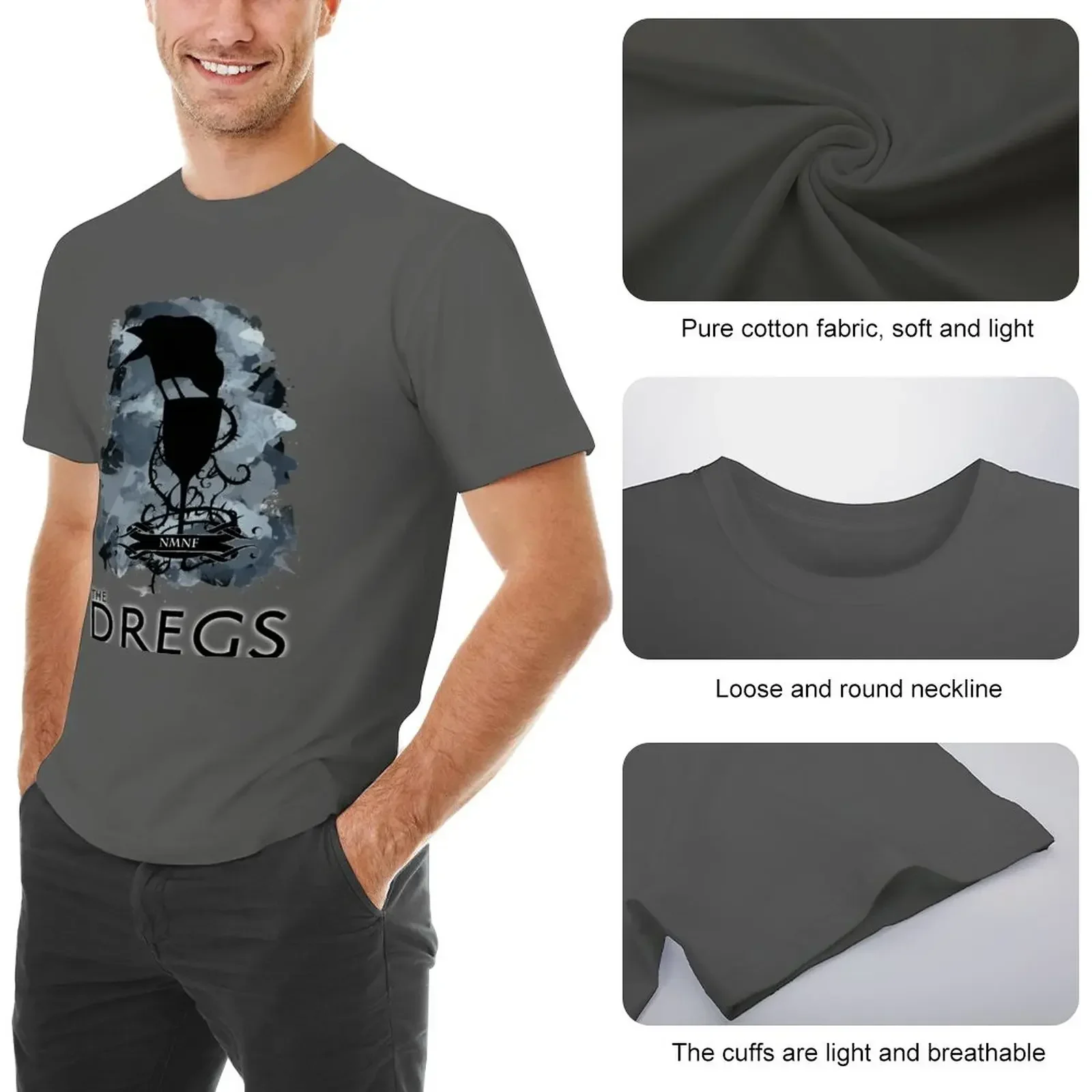 Six Of Crows - The Dregs T-Shirt customs vintage t shirts oversized t shirt anime stuff fitted t shirts for men