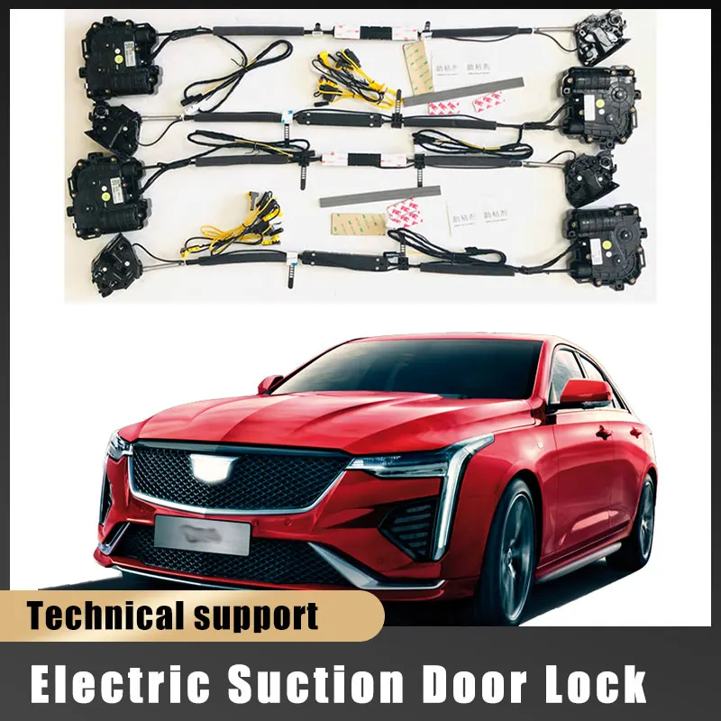 

For Cadillac CT4 2011~2024 Car Soft Close Door Latch Pass Lock Actuator Auto Electric Absorption Suction Silence Closer