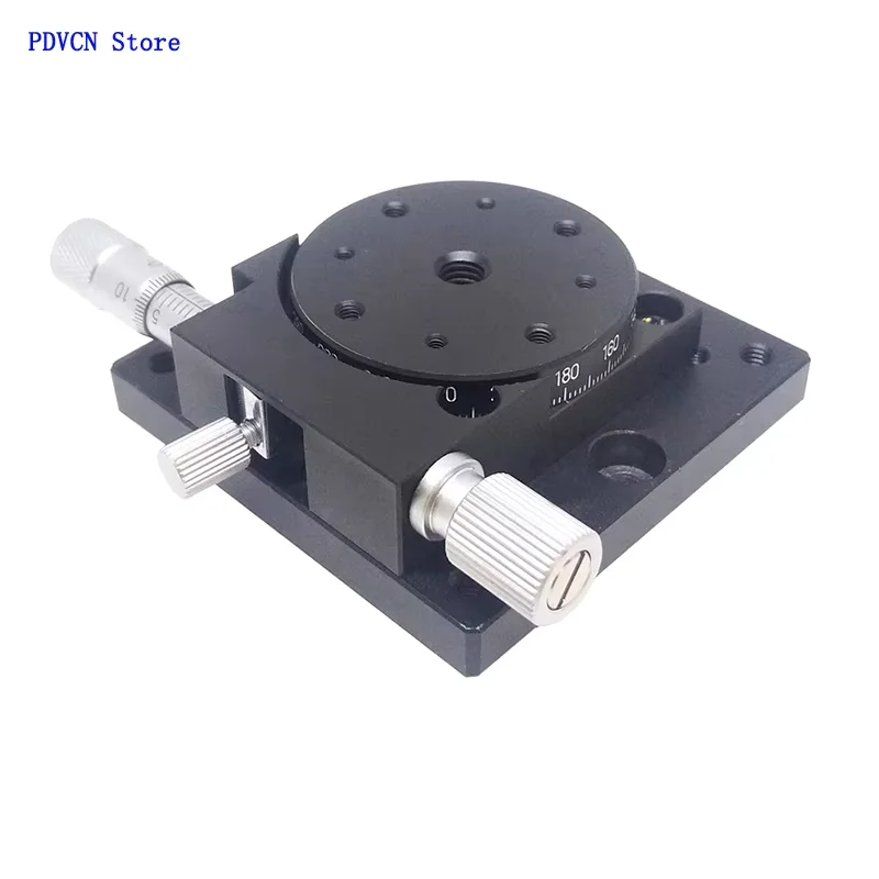 Plate-forme rotative à réglage fin grossier, étapes de rotation manuelles