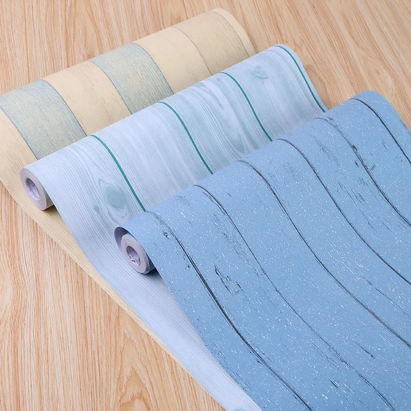 Self-Adhesive Wallpaper Nordic White Maple Wood Grain College Student Self-Adhesive Wallpaper Bedroom Renovation Sticky Notes