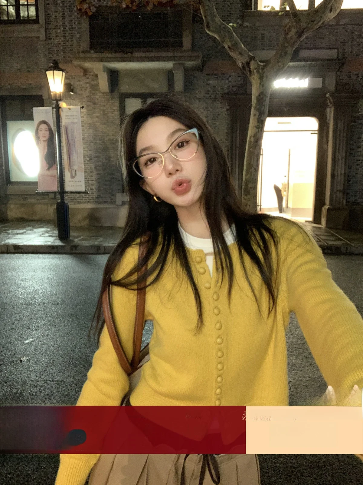 

Винтажный вязаный свитер Ele с длинными рукавами и круглым вырезом на пуговицах для женщин, зимний повседневный однотонный топ от Ouyang