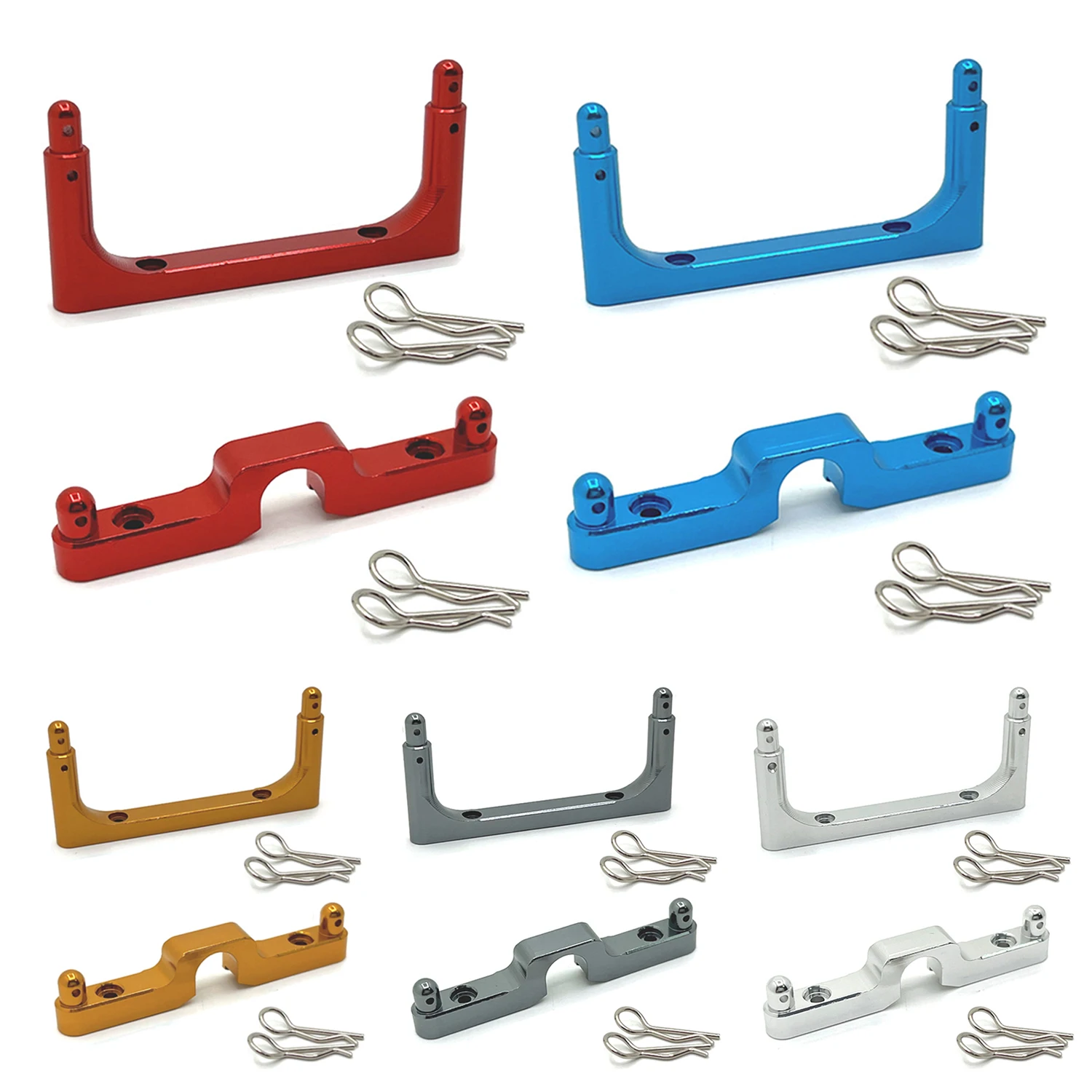 

Передняя и задняя стойка корпуса из алюминиевого сплава, фиксированные стойки для MJX Hyper Go 14301 14302 14303 1/14, обновленные детали радиоуправляемого автомобиля