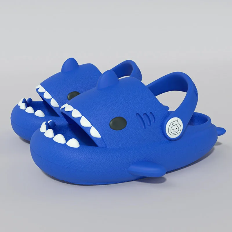 Kinder Sandalen Kinder Hausschuhe Schuhe Cartoon Hai Sommer Jungen Mädchen Baby Dicke Weiche Sohle Rutschfest – Detail 9