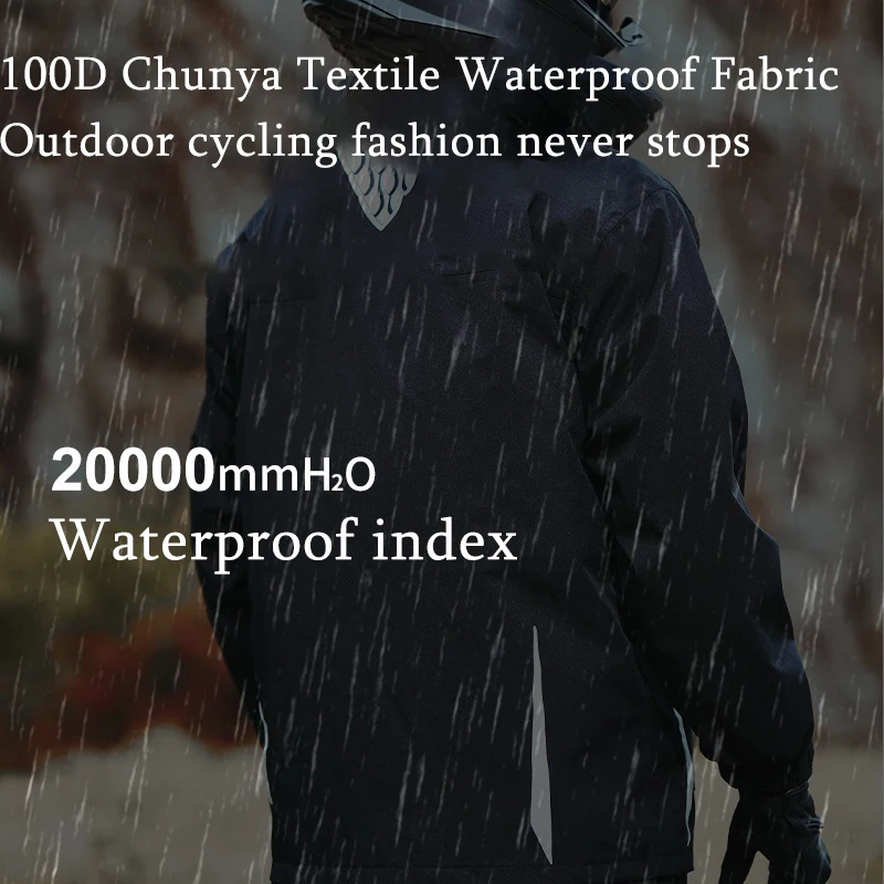 Motorcycle Rain Suits for Men & Women Waterproof Anti-storm Raincoat High Visibility Rain Gear for Cycling Golf Fishing