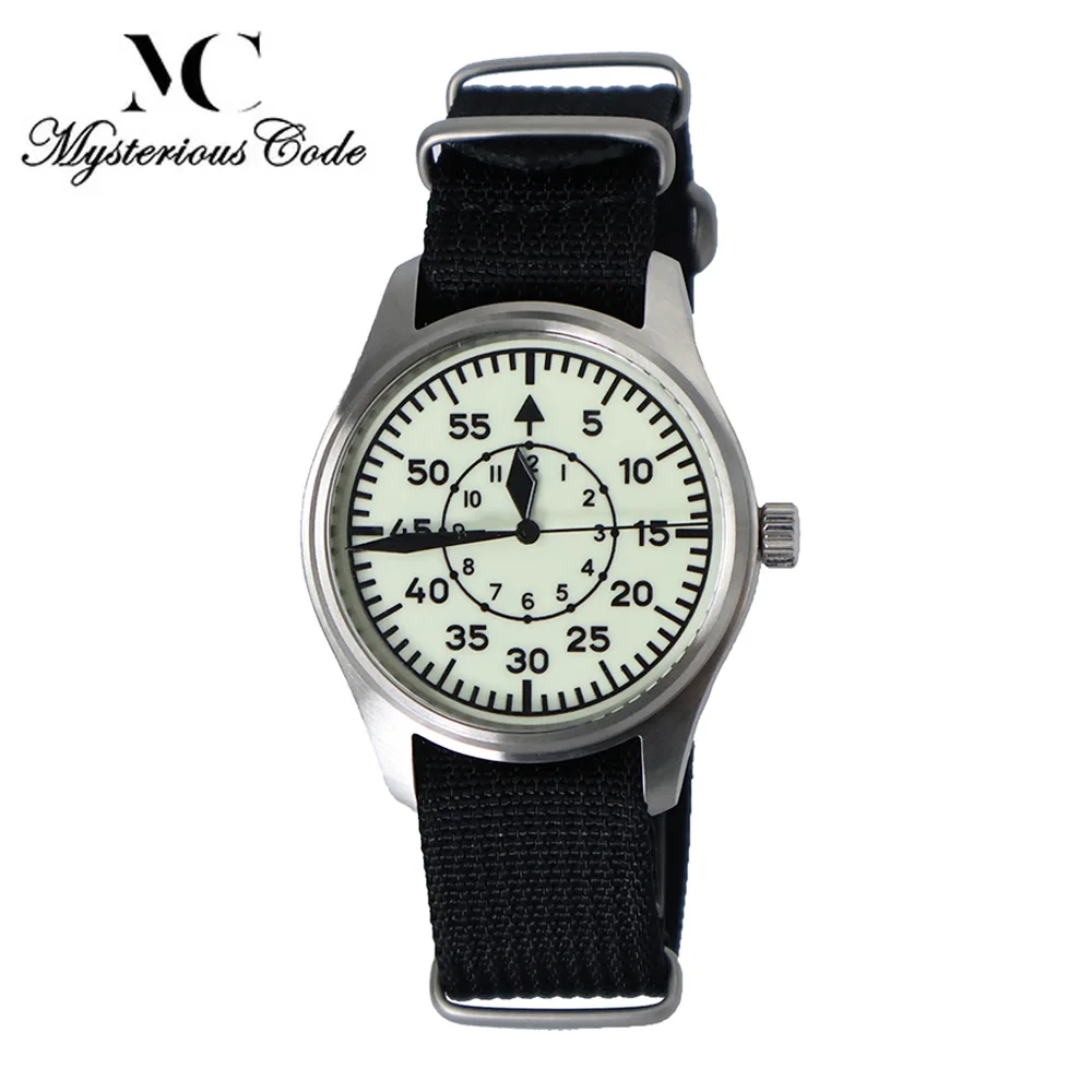 Reloj de cuarzo MYSTERIOUS CODE ML10 VH31 segundo movimiento de barrido 316L revestimiento arenado zafiro BGW9 luminoso 100m resistente al agua