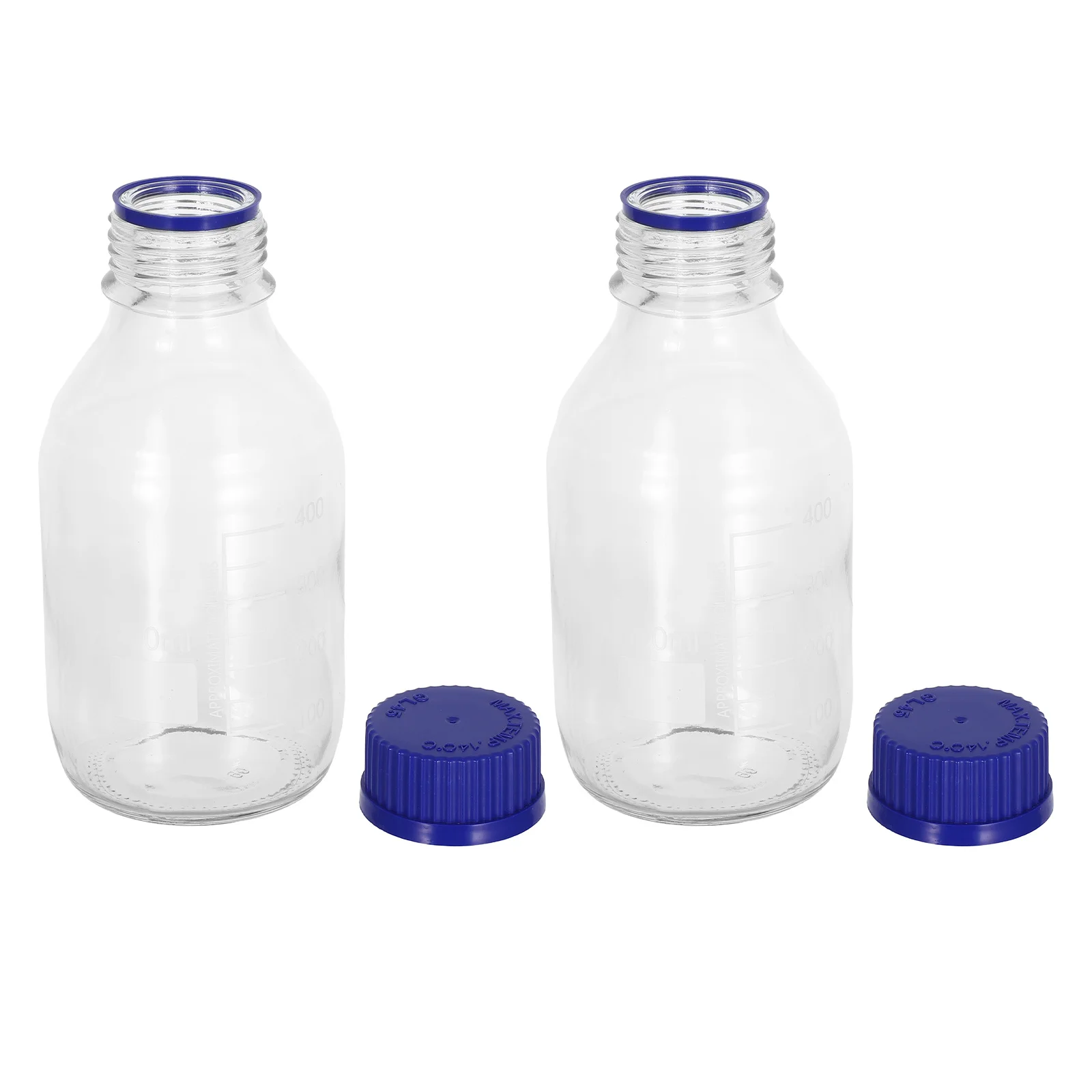 

2Pcs 500ml Laboratory Reagent Bottle Solid Base Reducing Error Applications Chemical Reagent Bottle
