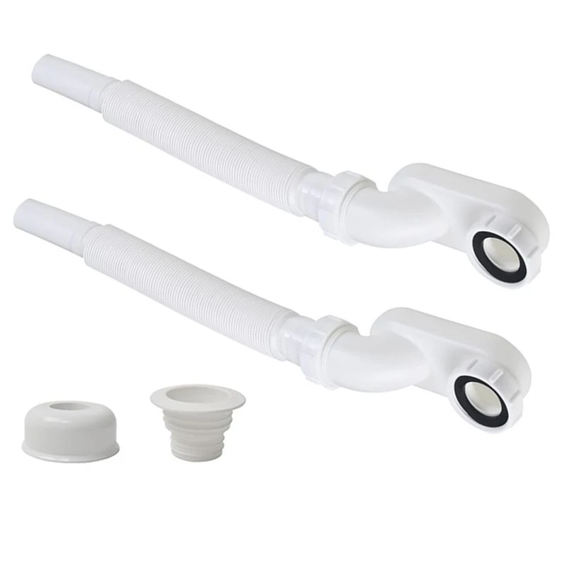[NEWA64Z!】 2 Pcs Low Profile P Trap Tape Low Profile Shower Drain