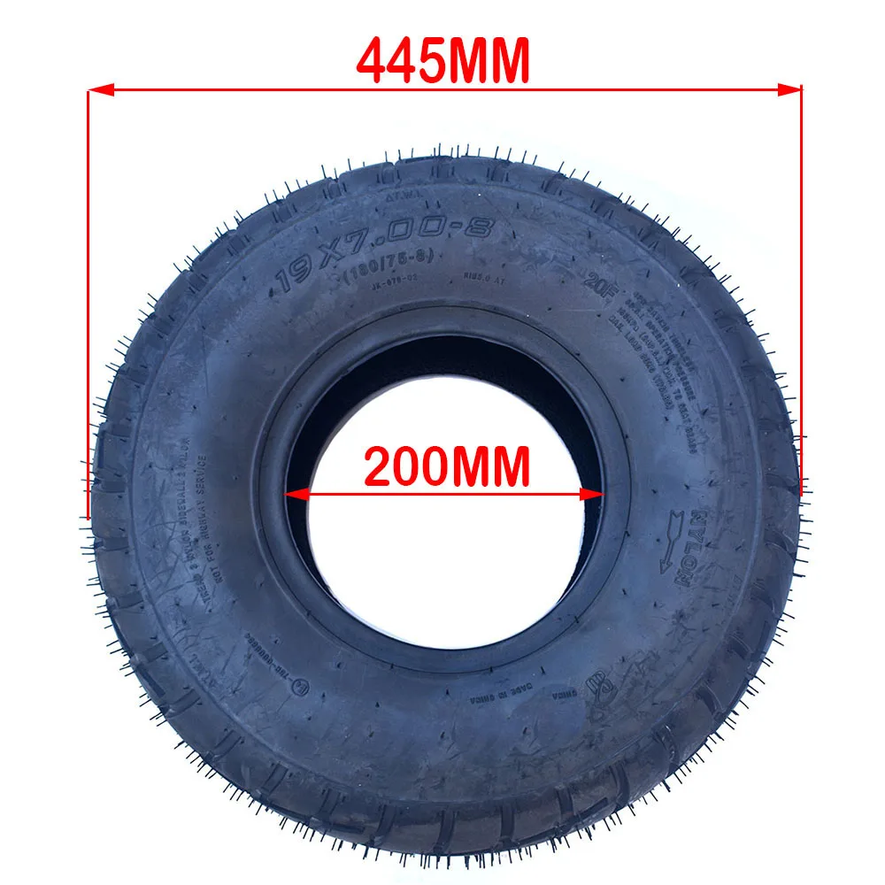 ATV tire Front 19X7.00-8(180/75-8) fit for four wheel vehcile motorcycle 50cc 70cc 110cc 125cc Small ATV 8'' Wheels tyre