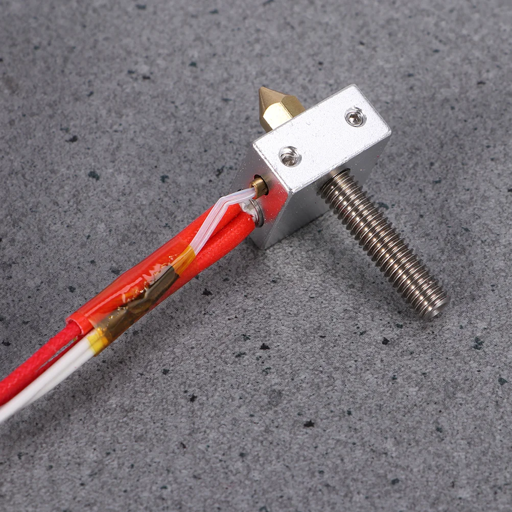 

2Pcs Heating Kit for 3D Printer Hot End Made of Aluminum Alloy Brass Compatible with Mk7 Extruder Direct Feed Nozzle