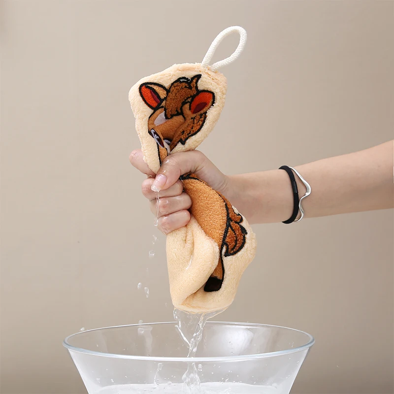 ผ้าเช็ดมือลายการ์ตูนโพนี่น่ารัก ผ้าขนหนูคอรัลฟลีซ สำหรับใช้ในบ้าน ห้องครัว ผ้าเช็ดทำความสะอาดรูปม้า ผ้าขนหนูหนาแบบแขวน ซึมซับน้ำได้ดี สำหรับห้องน้ำ ตกแต่งบ้าน