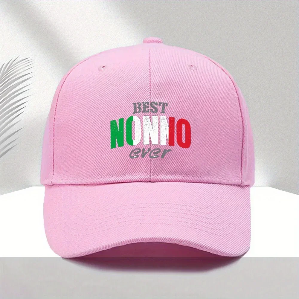 Customization An Adjustable Baseball Cap Featuring 'BEST NONNO EVER', A Lightweight Printed Women'S Hat, A Sun Hat For Men Label