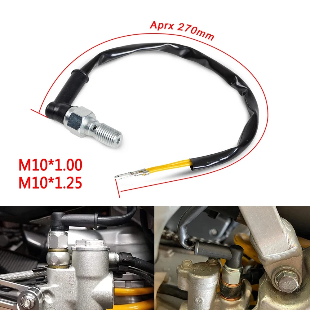 

Universal M10x1.0/M10x1.25 Motorcycle Hydraulic Brake Light Switch Banjo Bolt for KTM Aprilia BMW Ducati Triumph Yanaha