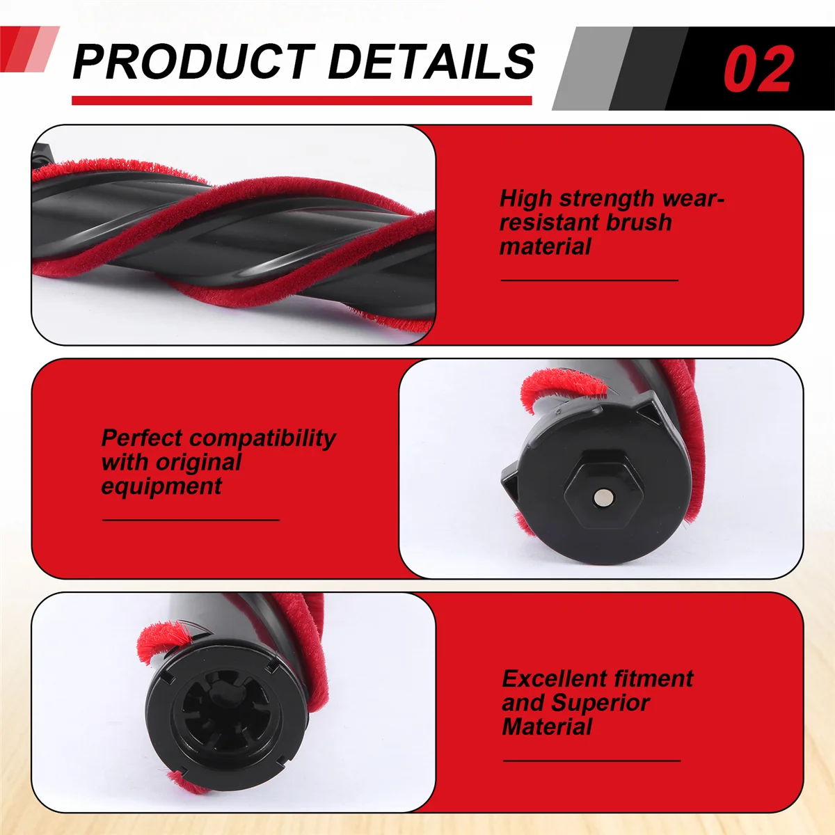 ملحقات فرشاة الحيوانات الأليفة A74X لفرشاة روبوت المكنسة الكهربائية اللاسلكية المحمولة Proscenic P11