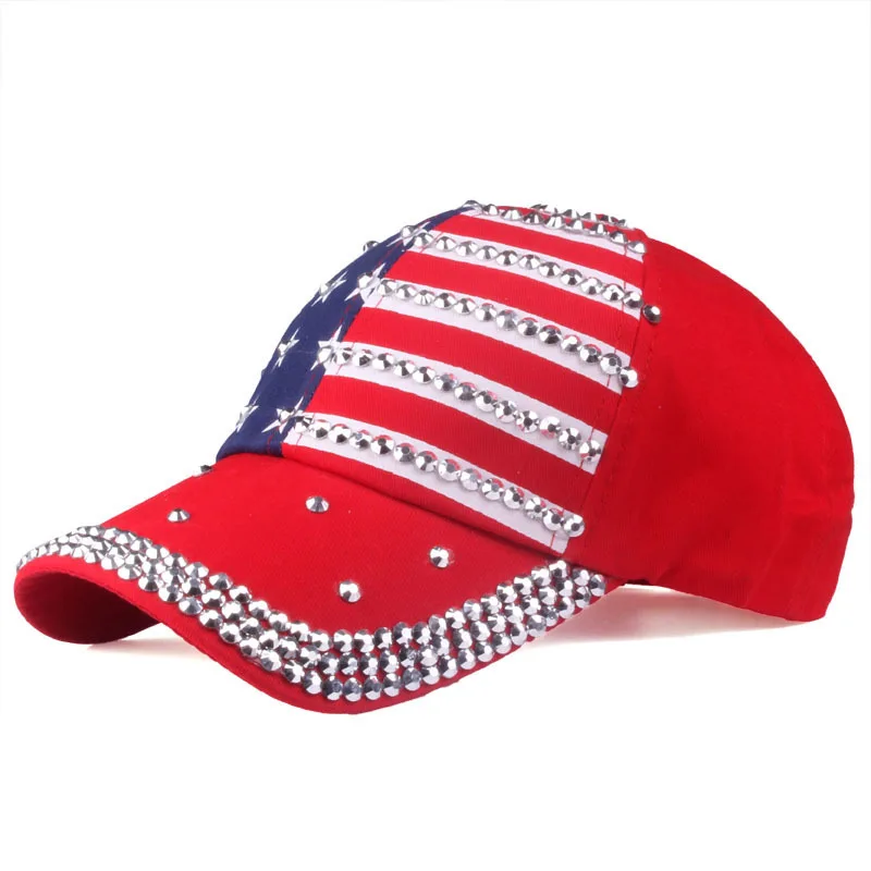 Sommer und Herbst Neuer koreanischer Stil Trendiger neuer europäischer und amerikanischer Stil Diamant-Set Baseball Sommer Outdoor Sonnenhut Ente Tongu – Detail 4
