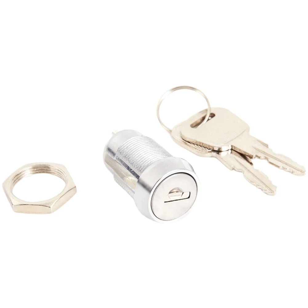 For electric vehicle cabinet lock cylinder zinc alloy key switch with 90 degree rotation and flexible key options