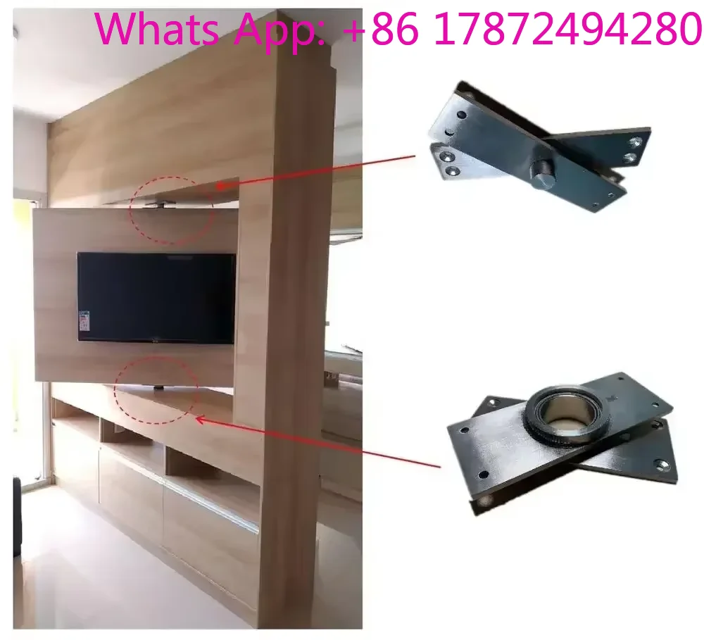 Contemporary Corner TV Bracket for Living Rooms: 360-Degree Swivel Stand Compatible with LCD/LED Televisions