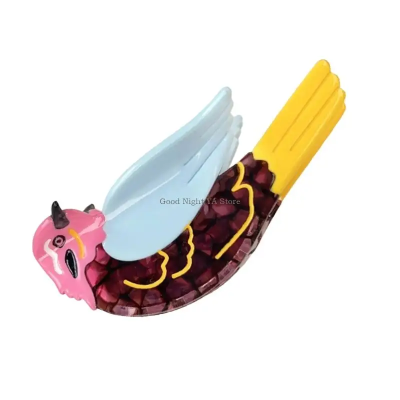 

Fashionable Cartoon Bird Hair AccessoriesFriendly Acetate Big Hair Clip For Daily Use School Event Hairstyling
