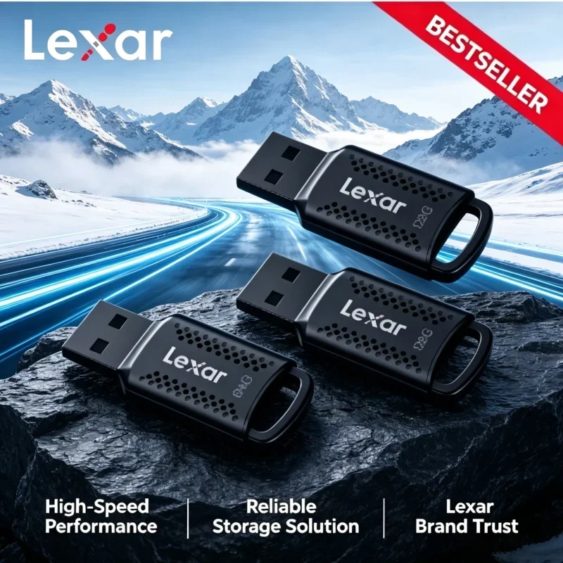 Lexar U Disk Memory Stick USB Flash Drive High Speed Portable Pen Drive Storage For Laptop Desktop PC